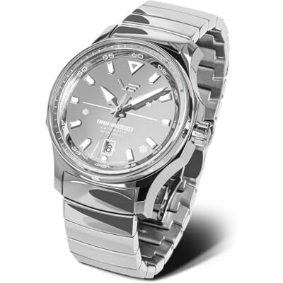 Vostok Europe 592A784 Expedition South Pole Glacier Montre automatique pour homme 43 mm en acier inoxydable 20 ATM Vostok Europe 592A784 Expedition South Pole Glacier Montre automatique pour homme 43 mm en acier inoxydable 20 ATM