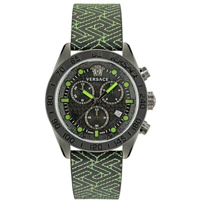 Versace Greca Dome Collection Montre de luxe pour homme avec un bracelet noir avec un boîtier IP en bronze et un cadran noir, IP Gunmetal, OS, Greca Dome, Ip Gunmetal, OS, Greca Versace Greca Dome Collection Montre de luxe pour homme avec un bracelet noir avec un boîtier IP en bronze et un cadran noir, IP Gunmetal, OS, Greca Dome, Ip Gunmetal, OS, Greca