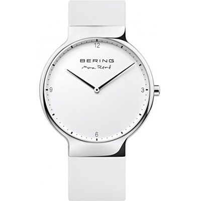 BERING Hommes Analogique Quartz Max René Collection Montre avec Bracelet en Silicone & Verre Saphir 15540-904 BERING Hommes Analogique Quartz Max René Collection Montre avec Bracelet en Silicone & Verre Saphir 15540-904