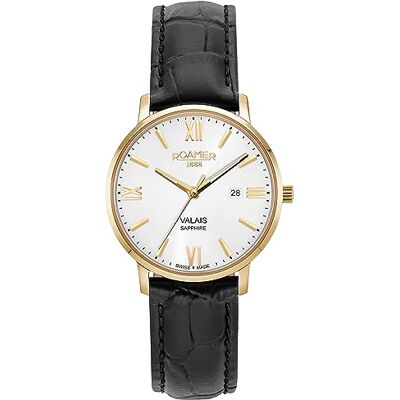 Roamer Valais 958844 48 13 05 Montre bracelet en cuir pour femme 32 mm, Sangles Roamer Valais 958844 48 13 05 Montre bracelet en cuir pour femme 32 mm, Sangles