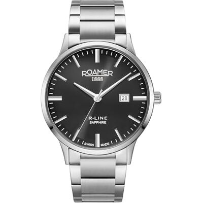 Roamer 718833-41-55-70 Montre analogique à quartz pour homme avec bracelet en acier inoxydable Roamer 718833-41-55-70 Montre analogique à quartz pour homme avec bracelet en acier inoxydable