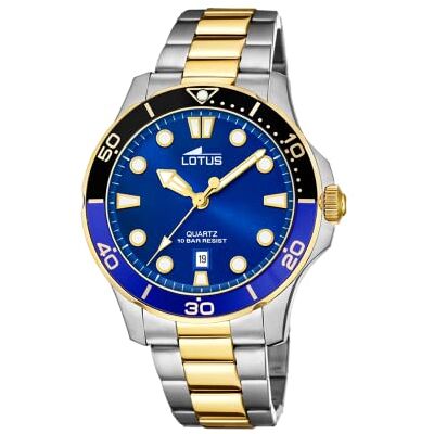 Lotus Montre analogique pour homme à quartz avec bracelet en acier inoxydable 18760/3, Unique, Bracelet Lotus Montre analogique pour homme à quartz avec bracelet en acier inoxydable 18760/3, Unique, Bracelet