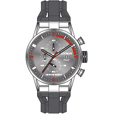 Locman Montre chronographe homme Montecristo trendy code 0510A07S-00GYRDSA, Bracelet Locman Montre chronographe homme Montecristo trendy code 0510A07S-00GYRDSA, Bracelet