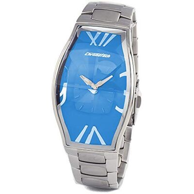 Chronotech CT.7932L/01M Montre Femme Quartz Analogique Bracelet Acier Inoxydable Argent, Bleu/Argent, sangle Chronotech CT.7932L/01M Montre Femme Quartz Analogique Bracelet Acier Inoxydable Argent, Bleu/Argent, sangle