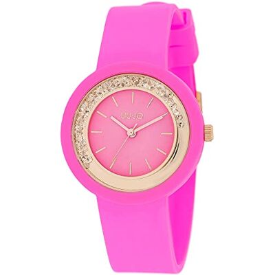 Liu Jo Time TLJ2203 Montre bracelet pour femme en silicone 33 mm Couleur fuchsia Liu Jo Time TLJ2203 Montre bracelet pour femme en silicone 33 mm Couleur fuchsia