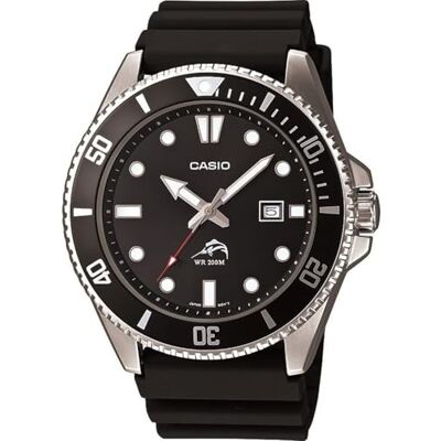 Casio MDV106-1AV 200 M WR Montre de plongée pour homme Noir, noir/argenté., Adult, Standard Casio MDV106-1AV 200 M WR Montre de plongée pour homme Noir, noir/argenté., Adult, Standard