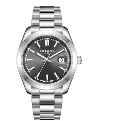 Lee Cooper Homme Analogique Quartz Montre avec Bracelet en Métal LC08189.360, Noir Lee Cooper Homme Analogique Quartz Montre avec Bracelet en Métal LC08189.360, Noir