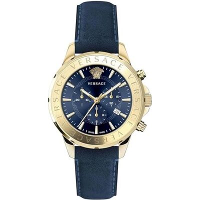 Versace Montre chronographe Signature VEV601423 pour homme, lanière Versace Montre chronographe Signature VEV601423 pour homme, lanière