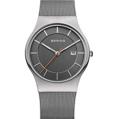 BERING Hommes Analogique Quartz Classic Collection Montre avec Bracelet en Acier Inoxydable & Verre Saphir BERING Hommes Analogique Quartz Classic Collection Montre avec Bracelet en Acier Inoxydable & Verre Saphir