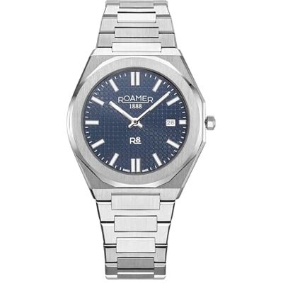 Roamer Montre dateur R8 Gents, Blue Pattern, 41 Roamer Montre dateur R8 Gents, Blue Pattern, 41