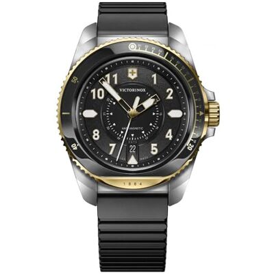 Victorinox Reloj V242014 Journey 1884 caucho, Noir, sangle Victorinox Reloj V242014 Journey 1884 caucho, Noir, sangle