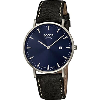 Boccia Montre classique 3648-02, Noir, One Size, sangle Boccia Montre classique 3648-02, Noir, One Size, sangle