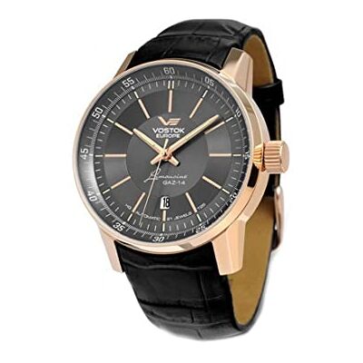 Vostok Europe NH25-5659139 Montre bracelet en cuir pour homme Vostok Europe NH25-5659139 Montre bracelet en cuir pour homme