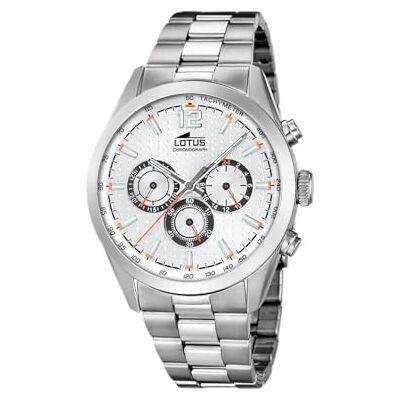 Lotus Montre pour Homme 18152/A Chrono Boîtier en Acier Inoxydable Gris Bracelet en Acier Inoxydable Gris Lotus Montre pour Homme 18152/A Chrono Boîtier en Acier Inoxydable Gris Bracelet en Acier Inoxydable Gris