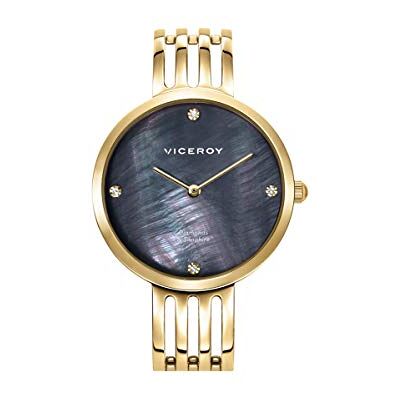 Viceroy Montre Dame Horloge Acier IP Doré Bracelet Sra Va 461122-57, Or, Bracelet Viceroy Montre Dame Horloge Acier IP Doré Bracelet Sra Va 461122-57, Or, Bracelet