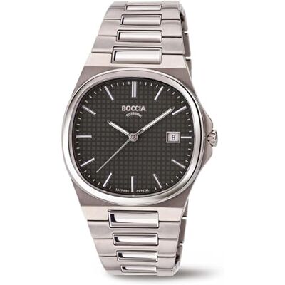 Boccia Montre analogique pour homme avec bracelet en titane 3657-04 Boccia Montre analogique pour homme avec bracelet en titane 3657-04