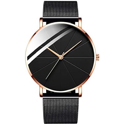 INGRAX Montres minimalistes Mode Hommes Montres Hommes Affaires Horloge Ultra Mince en Acier Inoxydable Maille Ceinture Quartz Montre-Bracelet INGRAX Montres minimalistes Mode Hommes Montres Hommes Affaires Horloge Ultra Mince en Acier Inoxydable Maille Ceinture Quartz Montre-Bracelet