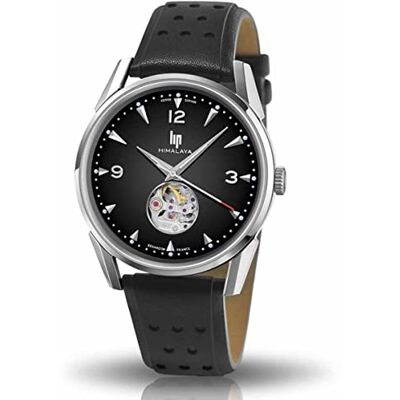 Lip Himalaya 40 Automatique Coeur Battant Montre Homme Bracelet Noir 671588 Lip Himalaya 40 Automatique Coeur Battant Montre Homme Bracelet Noir 671588