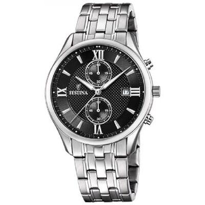 Festina Montre Timeless Chronograph F6854/8 en acier Festina Montre Timeless Chronograph F6854/8 en acier