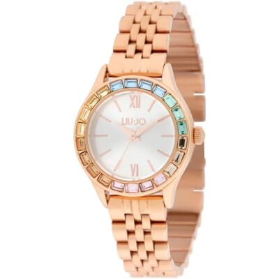 Liu Jo Time TLJ2195 Montre bracelet pour femme en acier inoxydable 30 mm Couleur or rose Liu Jo Time TLJ2195 Montre bracelet pour femme en acier inoxydable 30 mm Couleur or rose