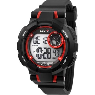 Sector No Limits EX-36 Montre Homme, Multifonctions, Numérique R3251283001, Noir, 45mm, Bracelet Sector No Limits EX-36 Montre Homme, Multifonctions, Numérique R3251283001, Noir, 45mm, Bracelet