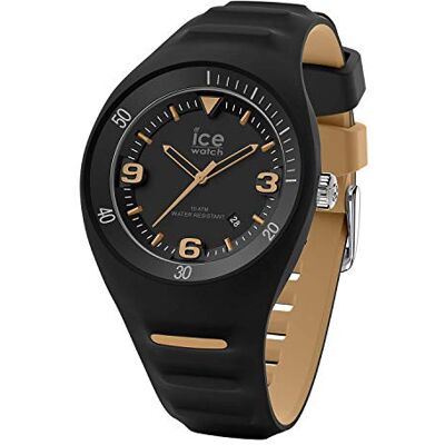 ICE-WATCH P. Leclercq Black beige Montre noire pour homme avec bracelet en silicone 018947 (Medium) ICE-WATCH P. Leclercq Black beige Montre noire pour homme avec bracelet en silicone 018947 (Medium)