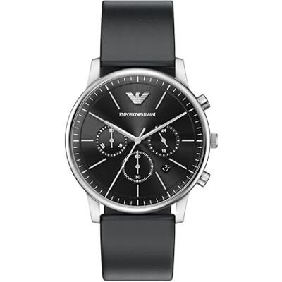 Giorgio Armani Montre pour homme en acier inoxydable argenté 42 mm AR11774 Giorgio Armani Montre pour homme en acier inoxydable argenté 42 mm AR11774
