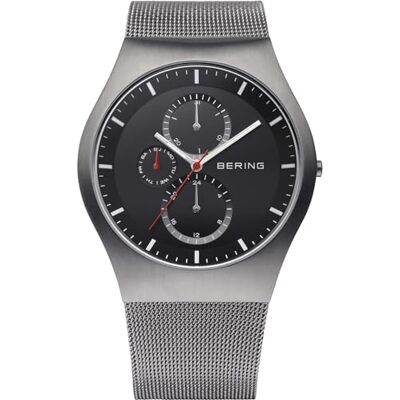 BERING Hommes Analogique Quartz Classic Collection Montre avec Bracelet en Acier Inoxydable & Verre Saphir 11942-372 BERING Hommes Analogique Quartz Classic Collection Montre avec Bracelet en Acier Inoxydable & Verre Saphir 11942-372
