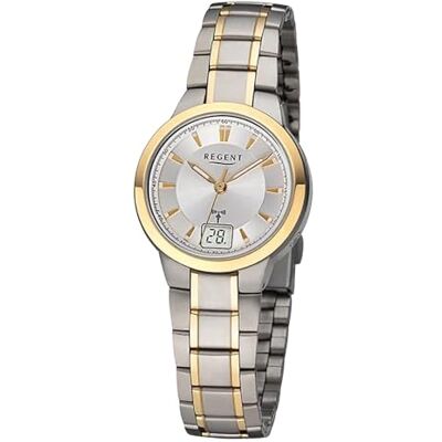 REGENT Montre radio-pilotée en titane pour femme FR271, bracelet REGENT Montre radio-pilotée en titane pour femme FR271, bracelet