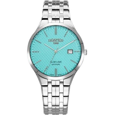 Roamer Montre Date Slim-Line Classic Mouvement à quartz Largeur du boîtier : 40 mm Acier inoxydable 5 ATM Roamer Montre Date Slim-Line Classic Mouvement à quartz Largeur du boîtier : 40 mm Acier inoxydable 5 ATM