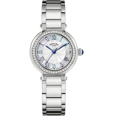 Rotary Heritage Montre bracelet en acier inoxydable avec cadran nacré pour femme Rotary Heritage Montre bracelet en acier inoxydable avec cadran nacré pour femme