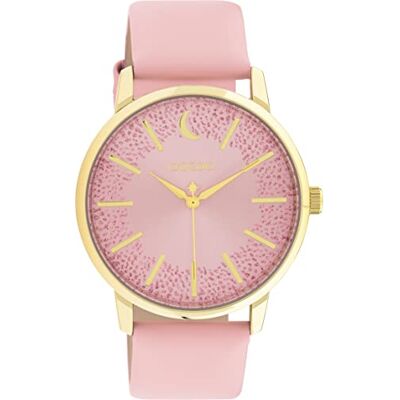 Oozoo Timepieces Montre pour femme avec bracelet en cuir de 20 mm de large Montre de qualité supérieure pour femme Élégante montre analogique ronde, Rose poudré/doré, groß, bracelet Oozoo Timepieces Montre pour femme avec bracelet en cuir de 20 mm de large Montre de qualité supérieure pour femme Élégante montre analogique ronde, Rose poudré/doré, groß, bracelet