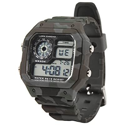Zudoo Montre de Sport Numérique, Montre Numérique à la Mode, Réveil, Affichage Lumineux de la Date de la Semaine, étanche à la Maison pour la Vie Quotidienne, Gris Camouflé Zudoo Montre de Sport Numérique, Montre Numérique à la Mode, Réveil, Affichage Lumineux de la Date de la Semaine, étanche à la Maison pour la Vie Quotidienne, Gris Camouflé