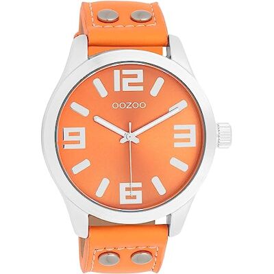Oozoo Timepieces Montre analogique pour femmes avec bracelet en cuir, ronde, élégante, de qualité supérieure Oozoo Timepieces Montre analogique pour femmes avec bracelet en cuir, ronde, élégante, de qualité supérieure