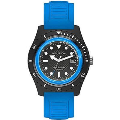Nautica Horloge NAPIBZ002, Bleu, sangle Nautica Horloge NAPIBZ002, Bleu, sangle