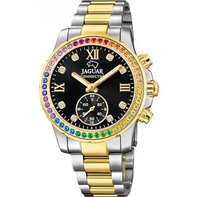 JAGUAR Analogique Modèle Mme Ace.ESF.Noir. Marque J982/5, multicolore, Bracelet JAGUAR Analogique Modèle Mme Ace.ESF.Noir. Marque J982/5, multicolore, Bracelet