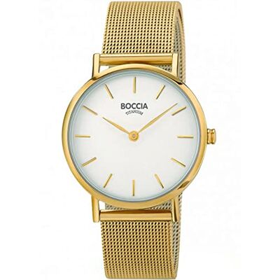 Boccia Montre à quartz analogique pour femme avec bracelet en acier inoxydable 3281-06, Bracelet Boccia Montre à quartz analogique pour femme avec bracelet en acier inoxydable 3281-06, Bracelet