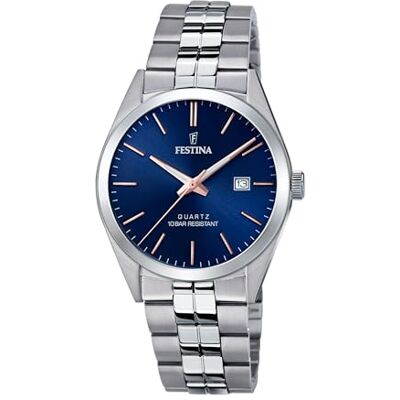 Festina Montre décontractée F20437/B, bleu, Bracelet Festina Montre décontractée F20437/B, bleu, Bracelet