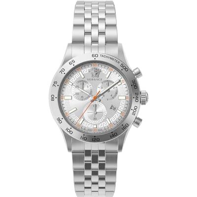 Versace Hellenyium VE2U01325 Montre chronographe pour homme en acier inoxydable Versace Hellenyium VE2U01325 Montre chronographe pour homme en acier inoxydable