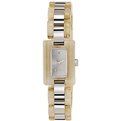 ESPRIT Montre analogique à quartz pour femme Desert Tortoise en acier inoxydable, crème, Bracelet ESPRIT Montre analogique à quartz pour femme Desert Tortoise en acier inoxydable, crème, Bracelet