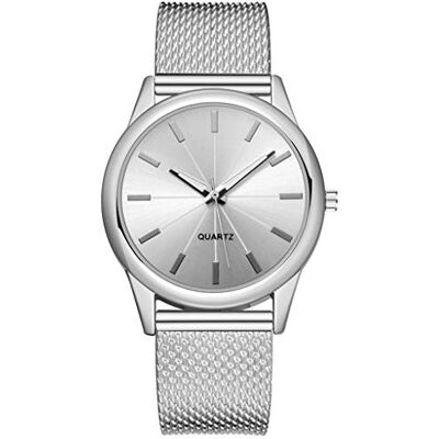 WIRMEC Montre pour homme avec bracelet supérieur en acier inoxydable pour femme Montre numérique décontractée et lumineuse Cadran noir, a, Bracelet WIRMEC Montre pour homme avec bracelet supérieur en acier inoxydable pour femme Montre numérique décontractée et lumineuse Cadran noir, a, Bracelet