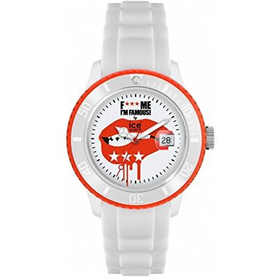 ICE-WATCH F*** Me I'm Famous White Lips Silicon Strap Unisex 43mm M.SS.WEL.U.S ICE-WATCH F*** Me I'm Famous White Lips Silicon Strap Unisex 43mm M.SS.WEL.U.S