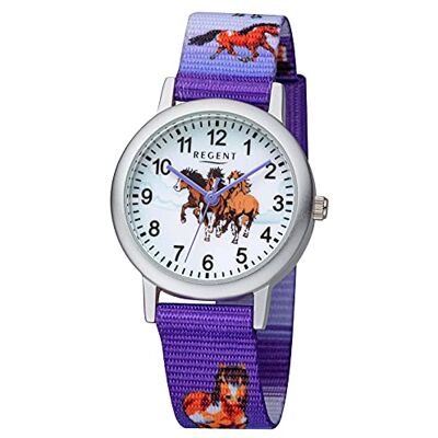 REGENT Garçon. Analogique Montre avec Bracelet en Nylon 12400290 REGENT Garçon. Analogique Montre avec Bracelet en Nylon 12400290