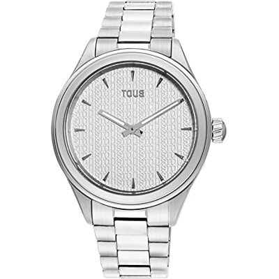 TOUS Montre analogique avec bracelet en acier T-Logo, multicolore TOUS Montre analogique avec bracelet en acier T-Logo, multicolore