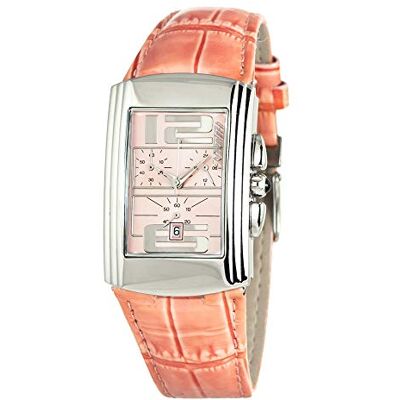 Chronotech Montre analogique pour femme à quartz avec bracelet en cuir CT7018B-02, Sangle Chronotech Montre analogique pour femme à quartz avec bracelet en cuir CT7018B-02, Sangle