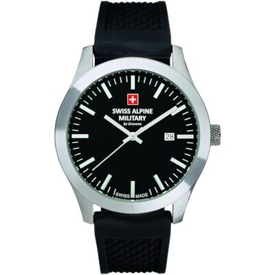 Alpine Analogique mid-28657, Noir, Bracelet : Alpine Analogique mid-28657, Noir, Bracelet :