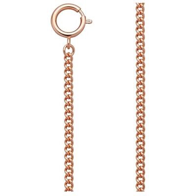 REGENT Chaîne de montre de poche pour montre de poche avec mousqueton et anneau ressort dans différentes variantes, Ps-04 Or rose 5 mm REGENT Chaîne de montre de poche pour montre de poche avec mousqueton et anneau ressort dans différentes variantes, Ps-04 Or rose 5 mm