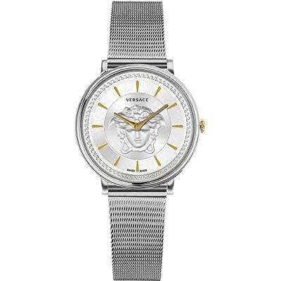 Versace VE8102019 Montre analogique à quartz pour femme en acier inoxydable Versace VE8102019 Montre analogique à quartz pour femme en acier inoxydable