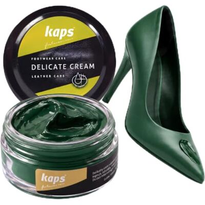 Kaps Professional Crème de soin Delicate Cream pour chaussures Cirage & soin pour nettoyer et rafraîchir le cuir naturel et synthétique (50 ml), 50ml 1.70 fl.oz. Kaps Professional Crème de soin Delicate Cream pour chaussures Cirage & soin pour nettoyer et rafraîchir le cuir naturel et synthétique (50 ml), 50ml 1.70 fl.oz.