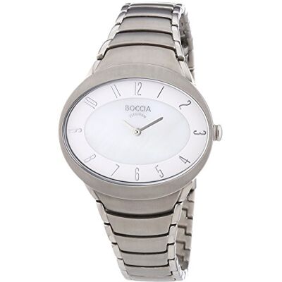 Boccia 3165-10 Montre Femme Quartz Analogique Bracelet Titane Argent, Nacré/Argent, bracelet Boccia 3165-10 Montre Femme Quartz Analogique Bracelet Titane Argent, Nacré/Argent, bracelet